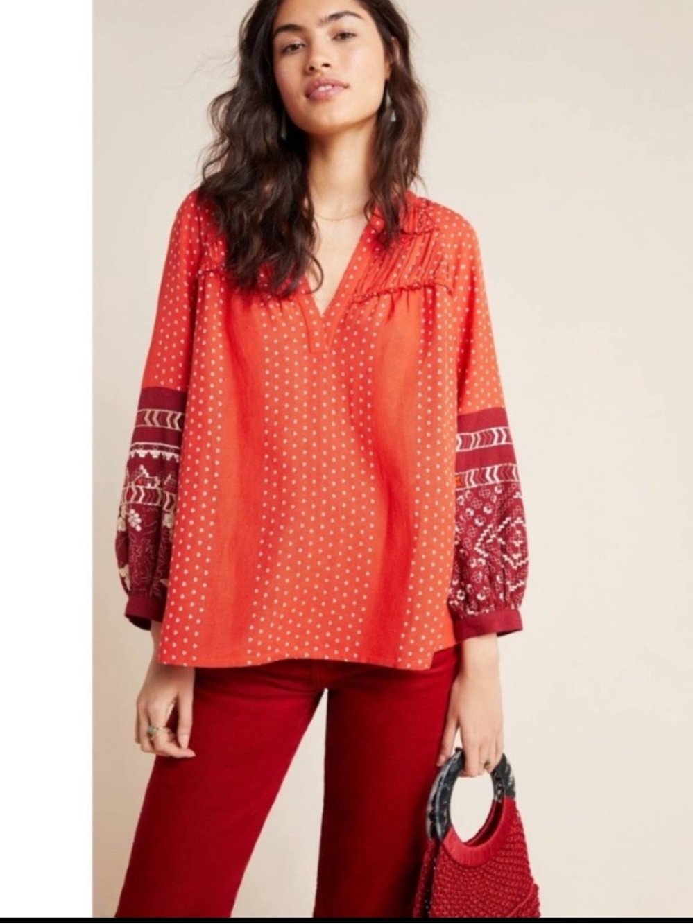 Anthropologie Vineet Bahl Nora Peasant Top